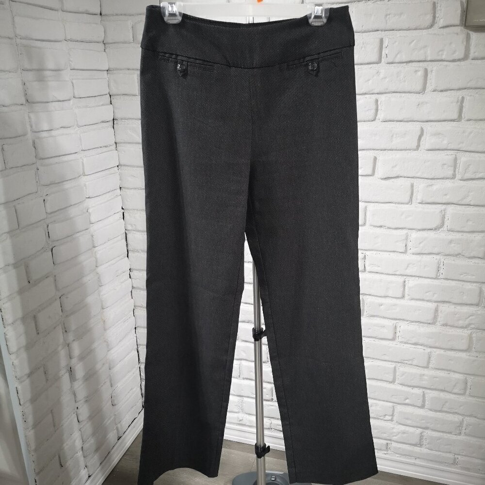 Denver Hayes Classic Ladies Size 6/32 Dark Grey Pull On Style Pants